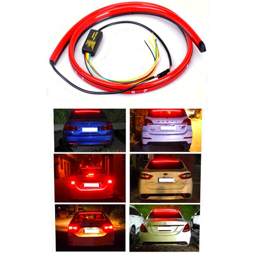 Zhengji GZZJ Third Brake Light 5-Function Universal Turn Signals,Brake, Running, Double Flash for Vehicle Jeep Pickup Truck VAN RV SUV Bus Cargo 12v LED Light Strip Waterproof Signal Light