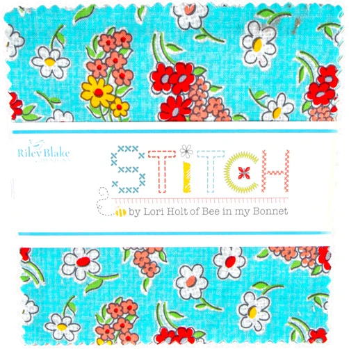 Riley Blake Designs Stitch 5 Inch Stacker by Lori Holt for Riley Blake Designs, 42 Pcs. (5-10920-42)