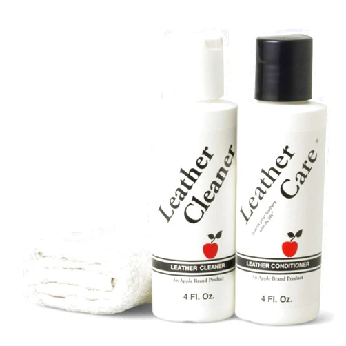 Apple Brand Leather Cleaner & Conditioner Kit - For Use On Leather Purses, Handbags, Shoes, Boots & Accessories - Safe On All Colors