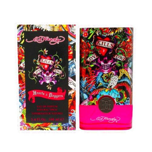 Ed Hardy Women's Perfume Fragrance by Christian Audigier, Eau De Parfum, Hearts & Daggers, 3.4 Fl Oz