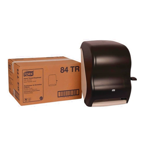 Tork Paper Towel Dispenser, Smoke, H21, Lever Auto Transfer, Push-Down Handle, High-Capacity, Translucent, 84TR