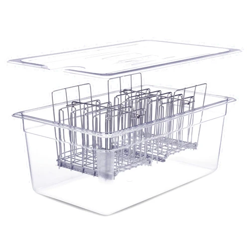 Väeske Large Sous Vide Container with Lid and Racks Kit,Sous Vide Accessories,Väeske Large Sous Vide Container with Lid and 2 Racks,Compatible with Anova, Sous Vide Cookers (26 QT, Container/Racks)