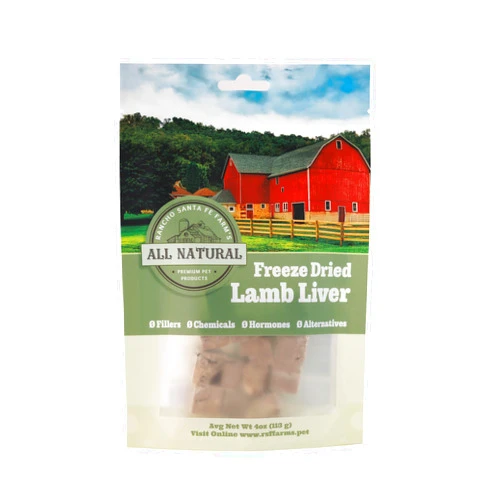 Rancho Santa Fe Farm's Freeze Dried Lamb Liver Dog Treat