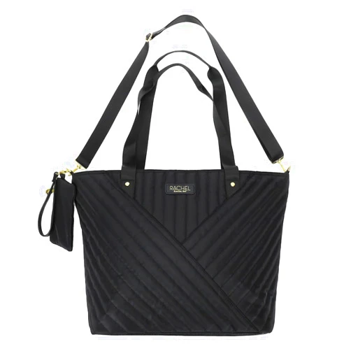 Bioworld Rachel Roy Black Quilted Fabric 21