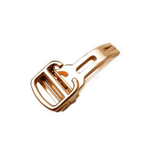 GHFHSG 12mm, 14mm, 16mm, 18mm, 20mm 316L Fine Steel Brushed Butterfly Folding Watch Buckle For Cartier Blue Balloon