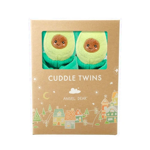 Angel Dear - Avocado, Cuddle Twins Blankie Set