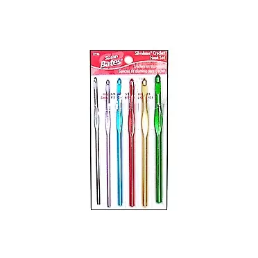 Susan Bates NOM071217 Silvalume Aluminum Crochet Hook Set