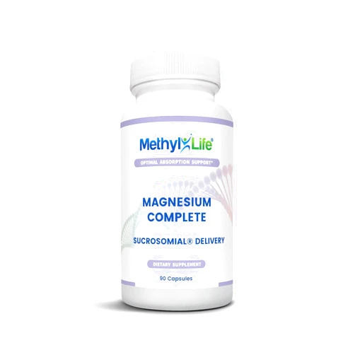 Methyl-Life® Superior Sucrosomial® Magnesium – High Absorption & Gentle on Stomach – Non-GMO, Gluten-Free, Vegan | 90 Capsules (3-Month Supply)
