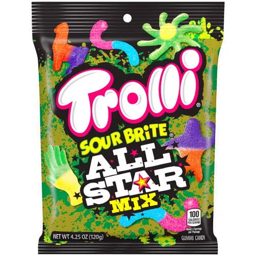 Trolli Sour Brite Crawler All Star Mix, 4.25 Oz