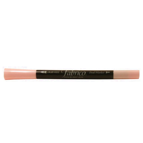 Tsukineko Dual-Ended Fabrico Marker Color-Fast, Bubble Gum