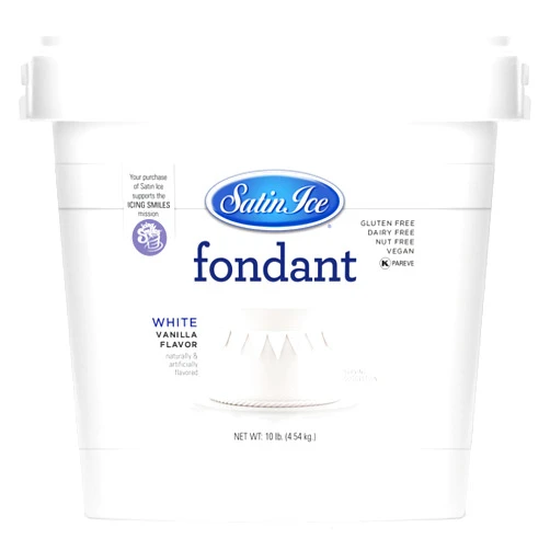 Satin Ice White Fondant, Vanilla, 10 Pounds