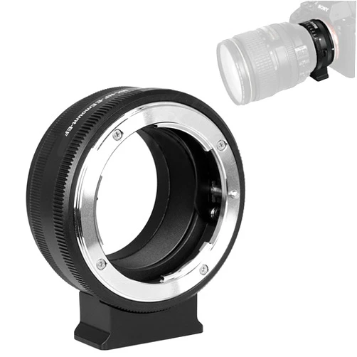 MeiKe NEW MK-NF-E Manual Focus Lens Mount Adapter Ring All Metal for Nikon F Lens to Sony Mirrorless E Mount Camera 3/3N/5N/5R/7/A7/A7R