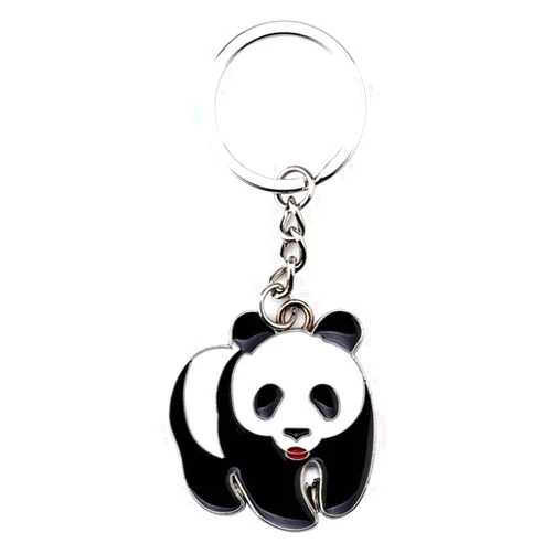 ODETOJOY Ski Panda Keychain Charm for Girls Panda Keyring Gift Key Chains Panda Bear Winter Olympic China Souvenir (Vivid Panda)