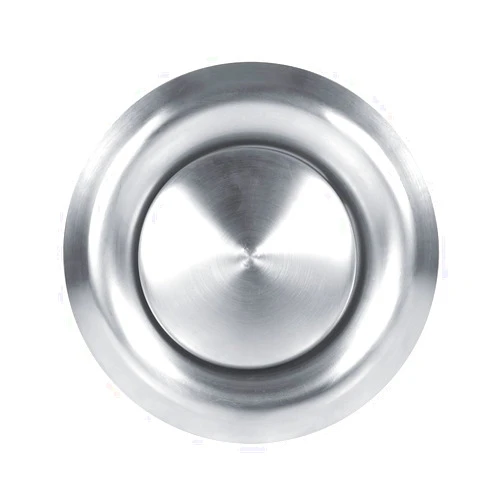 JKOVRME Air Duct Outlet Vent Wall Ceiling Cover Round Adjustable Stainless Steel Exhaust Cap for Bathroom Kitchen Hood Ventilation (6 Inch)