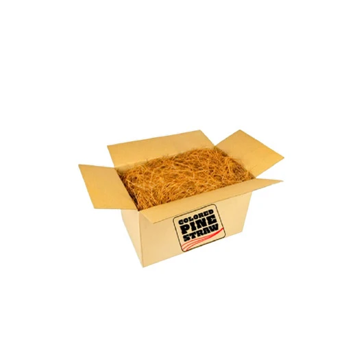 Colored Pine Straw Longleaf Pine Straw Loose in Box for Landscaping - Brown Color UV Resistant - Covers Up to 90 Square Feet
