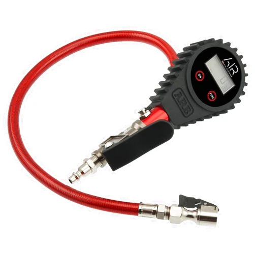 ARB ARB601 Digital Tire Pressure Gauge with Braided Hose and Chuck, Inflator and Deflator 25-75 PSI Readings