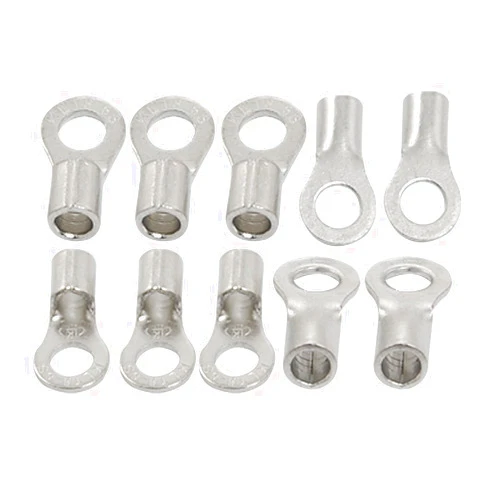 uxcell RNB8-6S Type 8 AWG Non Insulated Ring Connectors 10 Pcs