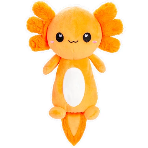 Happy Fuel Axolotl Microwavable Unscented Heating Pad for Women and Kids- Cute Soft Cozy Pillow Plush Heatable Warm Stuffed Animals - Kawaii Hot and Cold Plushie Food Toy - Axolotl Gifts for Girls and Boys