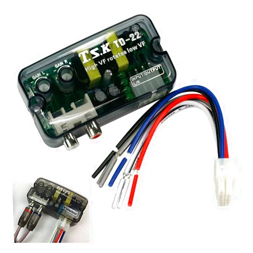 Auto-plaza Car Stereo High to Low Line Speaker Level Converter Cable/Converter Stereo Speaker Level Adapter