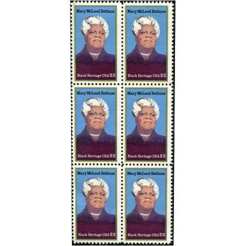 Amstech Kidstinct Black Heritage ~ Black History ~ Civil Rights #2137 Block of 6 x 22¢ US Postage Stamps_AB