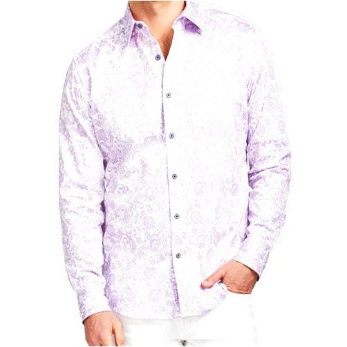 Robert Graham Mens Caledon Long Sleeve Button Down Woven Shirt