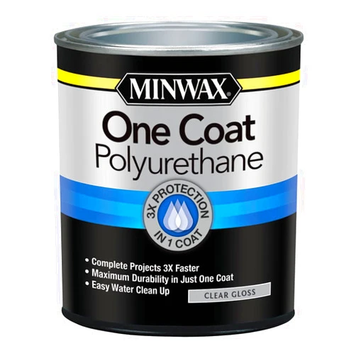 Minwax 356100000 One Coat Polyurethane, Quart, Gloss