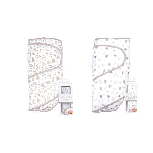Miracle Blanket Swaddle Wrap - Newborn Essential Baby Blanket - Soft Sleep Sack Ideal for Newborns and Infants (Foxes and Gray Stars)