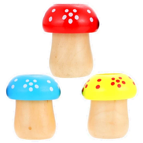 Totority Classic Kaleidoscopes Mushroom Shape Toy: 3pcs Interactive Kaleidoscope Toys Educational Observation Toys for Kids Party Favors for over 3+ Years Old
