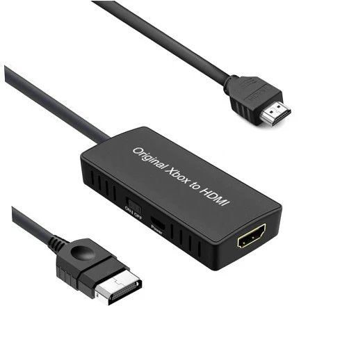 ZUZONG HD Link Cable for Original Xbox Original Xbox HDMI Converter Automatically Detects and Converts YPbPr Component Signal to 480i/720p Output（100% Improved Picture Quality）