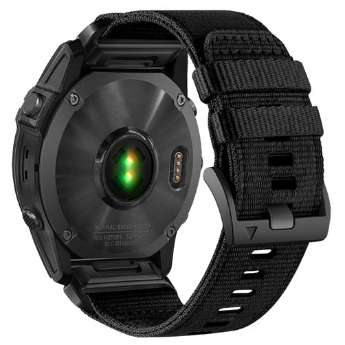 Abanen Upgraded Quick Fit 22mm Nylon Watch Bands for Garmin Fenix 8 47mm /Fenix 7 / epix Pro 47mm, Adjustable Webbing Sports Strap with Stainless Steel Clasp for Fenix 6/5,Forerunner 965