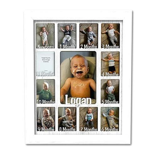 NORTHLAND FRAMES AND GIFTS, INC. Northland Baby First Year Personalized Frame - Holds Twelve 2.5