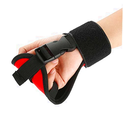 Fabater Finger Splint Brace ability, Finger Anti Spasticity Rehabilitation Auxiliary Training Gloves for Stroke Hemiplegia Patient and Athlete Finger Rehabilitation Universal, Single Hand Grip(Snap-on gloves)
