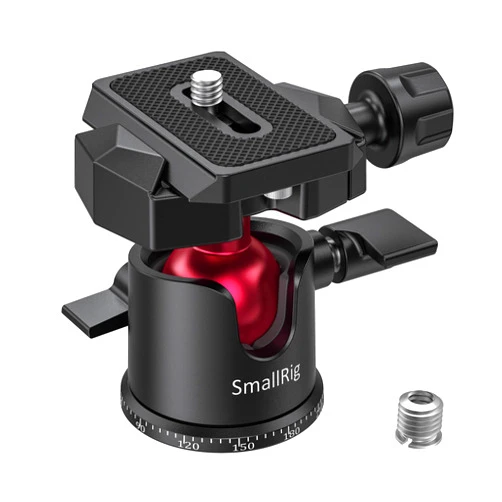 SmallRig Mini Ball Head, Tripod Head Camera 360° Panoramic with 1/4