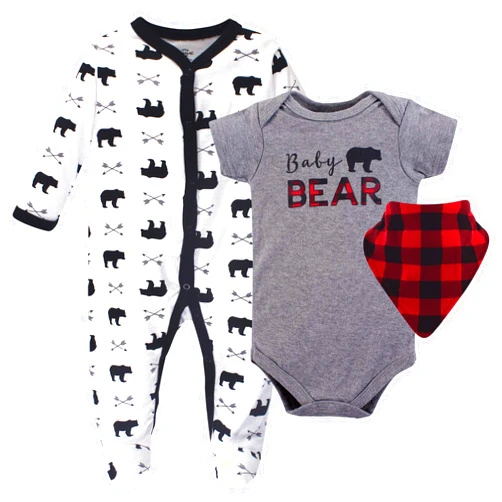 Little Treasure BabySleep and Play, Bodysuit and Bib