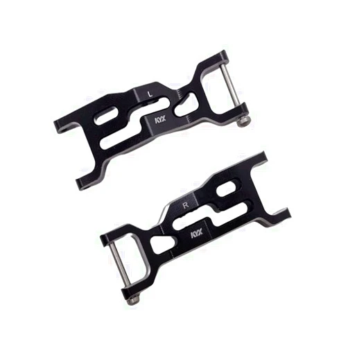 KYX Racing Aluminum CNC Machined Aluminum Front Suspension Arms Upgrades Parts Accessories for 1/18 RC Crawler Car LOSI Mini-B Brushed Mini-T Buggy