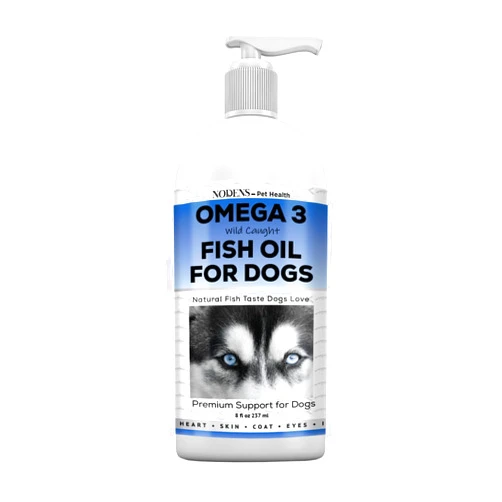 NODENS - Pet Health Omega-3 for Dogs, Natural EPA+DHA Fatty acids Supplement for Dogs, Clear Skin & Shiny Coat, Improved Immunity, Joint Support, Heart & Brain Health Reduced Allergies Fish Oil for Dogs
