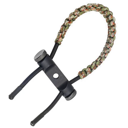 KURUGEILI Archery Bow Sling Adjustable Wrist Sling Strap Braided Bow Sling for Compound Bow Hunting Shooting