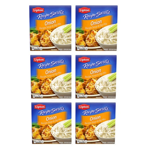 SOUP SECRETS Recipe Secrets Lipton Recipe Soup and Dip Mix For a Delicious Meal Onion Great With Your Favorite Recipes, Dip or Soup Mix 2 oz (Pack of 6)