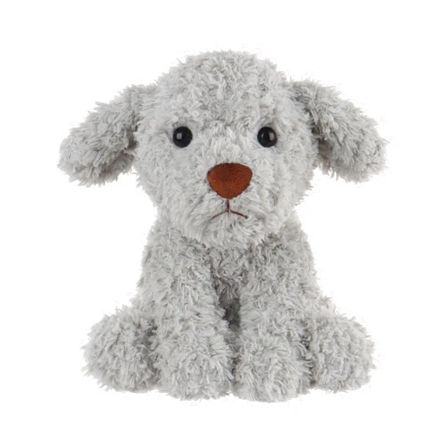 Apricot Lamb Toys Plush Gray Puppy Dog Stuffed Animal Soft Cuddly Perfect for Child 8 Inches