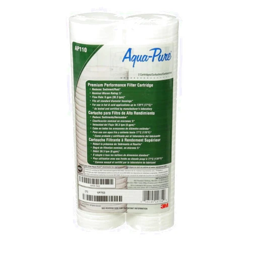 Aqua-Pure 3M Aqua-Pure AP110 2-Pack Whole House Replacement Water Filter Cartridges, 5 Micron Sediment Reduction, for use with AP11T or AP101T Housing