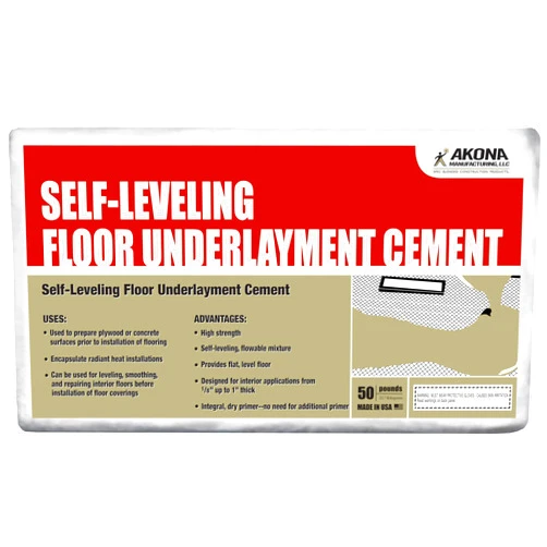 Akona Self-Leveling Floor Underlayment - Underlayment for Vinyl, Concrete, Tile, Hardwood, and More, Fast Drying, High Strength, Interior, Walkable in 3-4 Hours (50 Pound, 1)