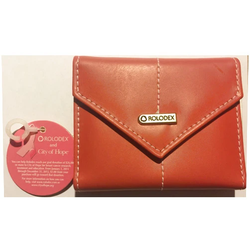 Rolodex Pink Ribbon Business Card Case, 36-Card (1734451)
