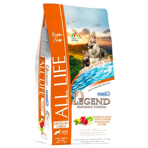 Forza10 Legend All Life Dry Dog Food 5 Pound Gluten Free, Grain Free Chicken Free Vet Recommended, for All Breeds Dogs