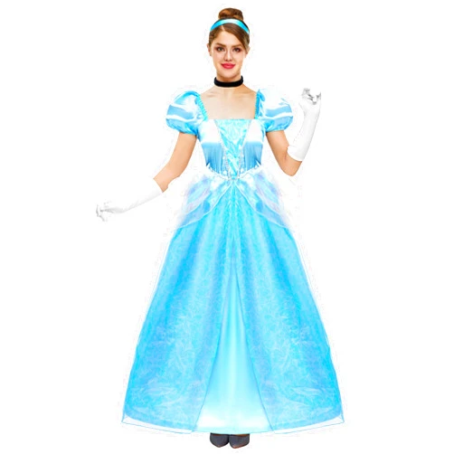 Spooktacular Creations Adult Princess Costume, Halloween Costume Woman Role Play, Blue Princess Dress