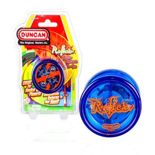Duncan Toys Reflex Auto Return Yo-Yo, Beginner String Trick Yo-Yo, Blue