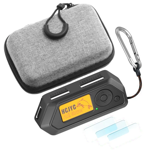HCJYC Case for Flipper Zero, 5 in 1 Protective Cover Accessory Set with 3 Pack of Screen Protect & EVA Carrying Case for Flipper Zero - Black