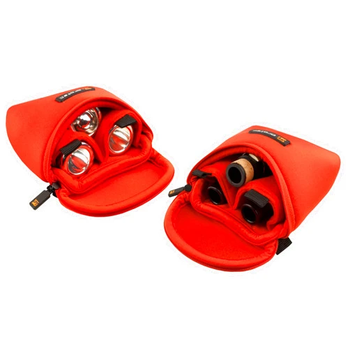 Protec Trombone/Alto Sax/Clarinet Mouthpiece Pouch (N265RX) -Neoprene, 3-Piece (Red)