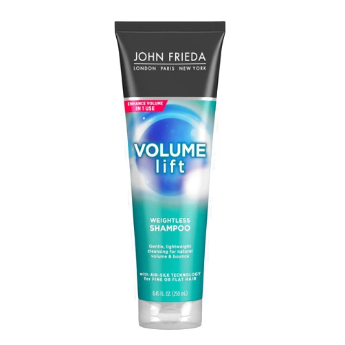 John Frieda Volume Lift Weightless Shampoo, Lightweight Volumizing Shampoo with Air-Silk Technology for Fine or Flat Hair, Adds Natural Fullness, Safe for Color-Treated Hair, 8.45 Oz