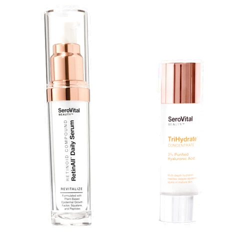SeroVital Skin Basics Bundle: RetinAll Daily Serum + TriHydrate