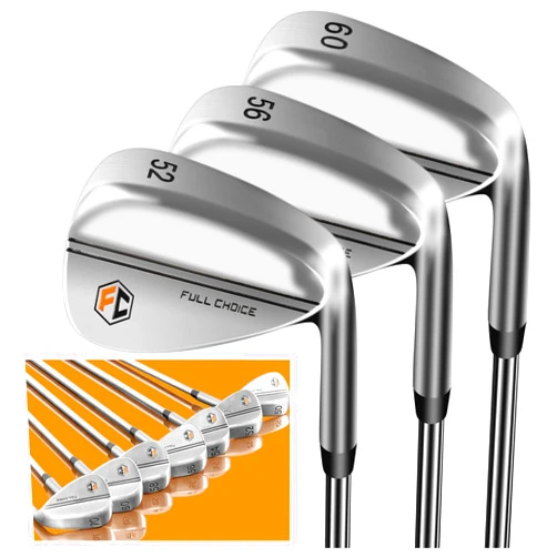 Full Choice Golf Wedge Set, 50/52/54/56/58/60/70 Degree Golf Sand Wedge, Gap Wdege, Lob Wedge Golf Clubs for Men Women Right Hand, Milled Face for More Spin and Control